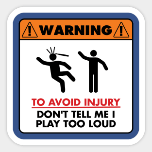 Warning - To avoid injury Sticker